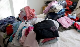 clothes hoarding